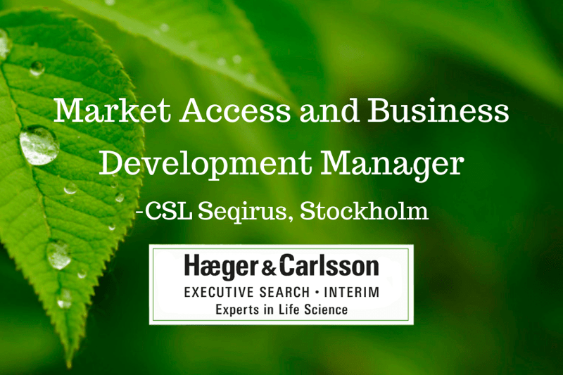 Market Access and Business Development Manager  - CSL Seqirus, Stockholm image