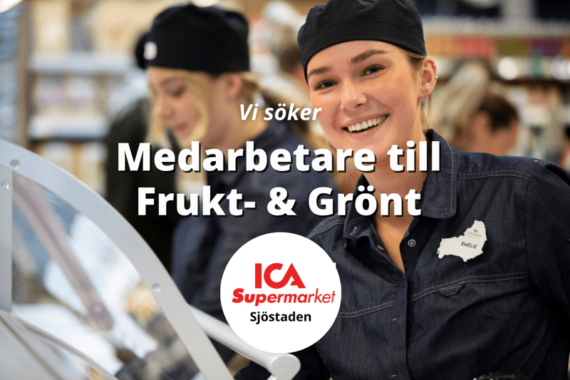 ICA Supermarket Sjöstaden söker Medarbetare till Frukt & Grönt! image