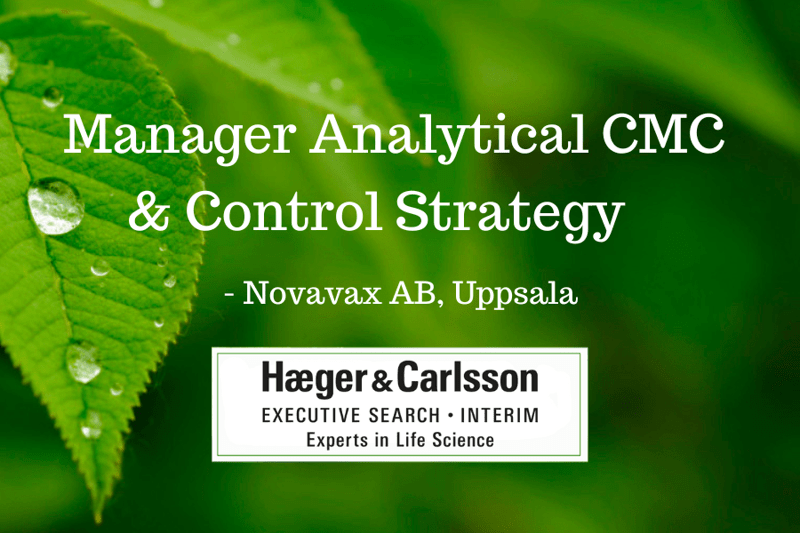 Manager Analytical CMC & Control Strategy - Novavax AB, Uppsala image