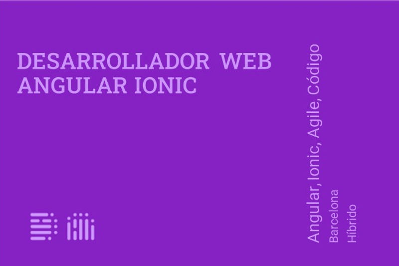 Desarrollador Web Angular Ionic image