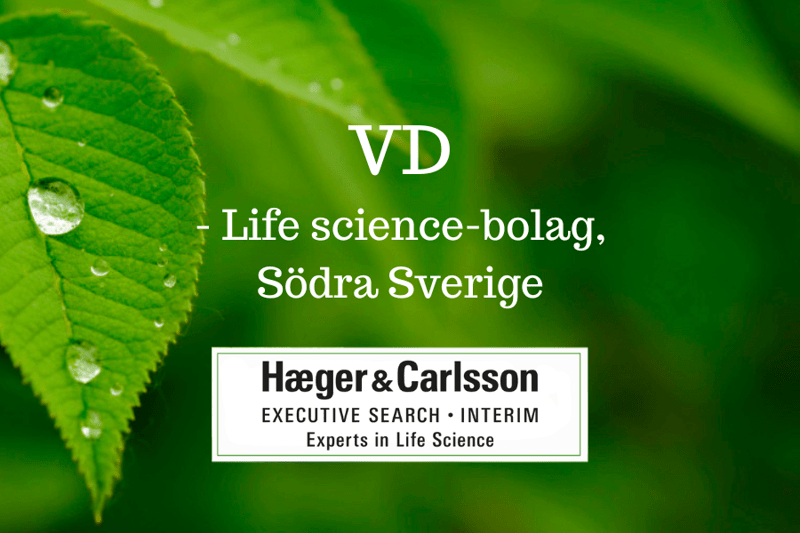 Vd till life science-bolag, södra Sverige image