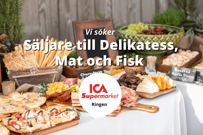 ICA Supermarket Ringen söker Säljare till Delikatess, Mat och Fisk avdelningen image