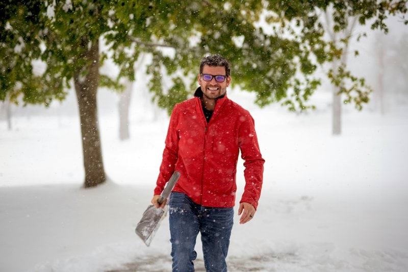 Hand snöskottning! image