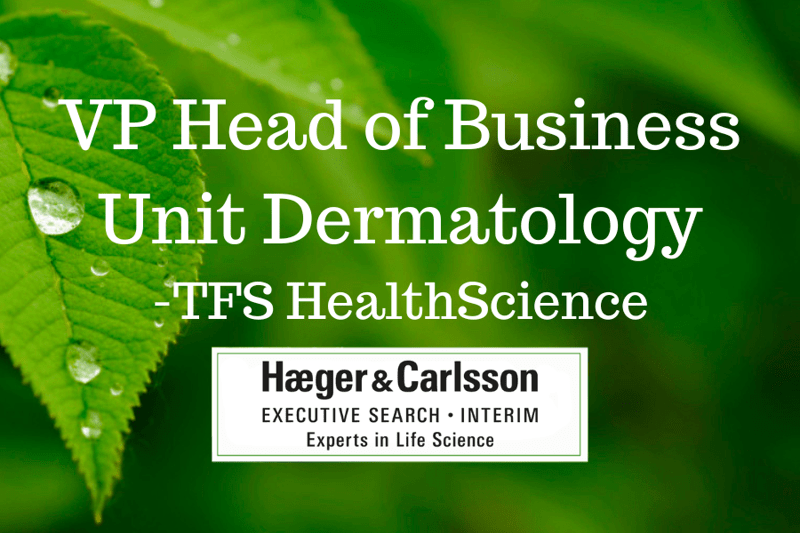 VP Head of Business Unit Dermatology - TFS HealthScience image