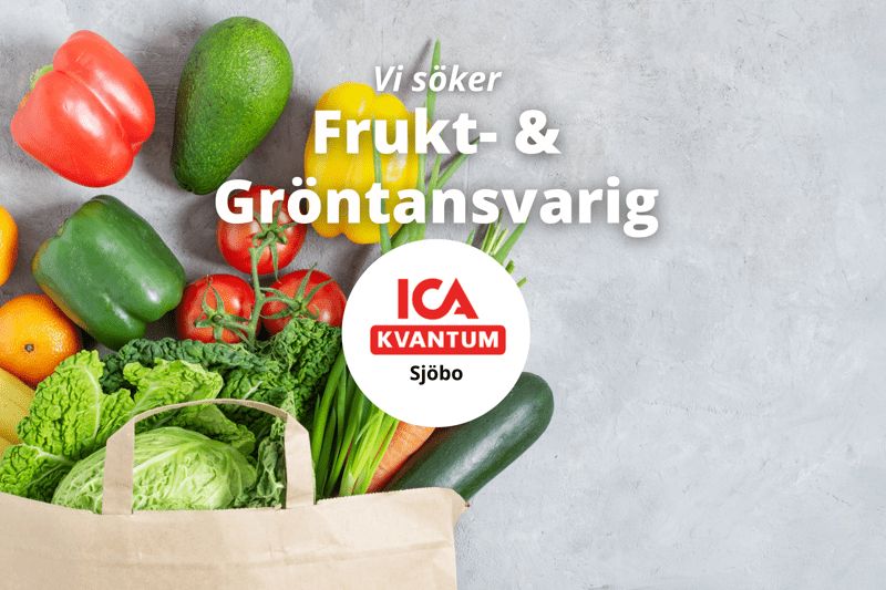 Frukt- och Gröntansvarig sökes till ICA Kvantum Sjöbo! image