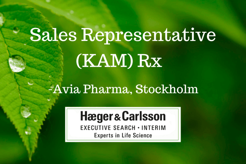 Sales Representative (KAM) Rx - Avia Pharma, Stockholm image