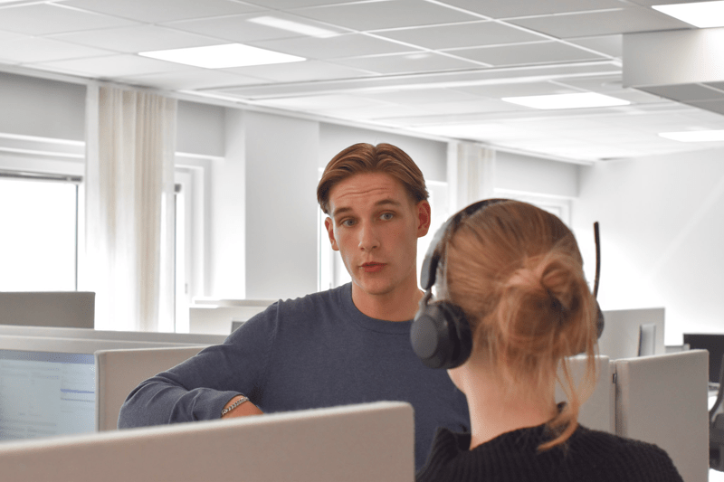 Teamleader med driv och struktur till Riktiga image