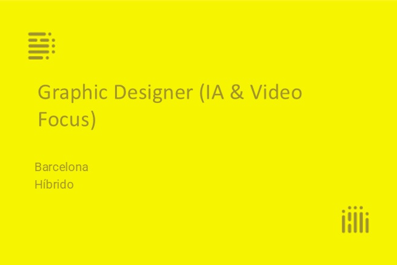 Graphic Designer (IA & Video Focus) image