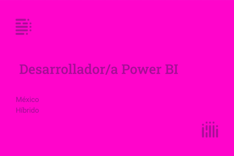 Desarrollador/a Power BI image