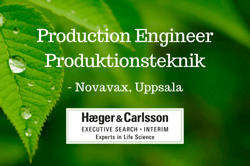 Production Engineer Produktionsteknik - Novavax AB, Uppsala image