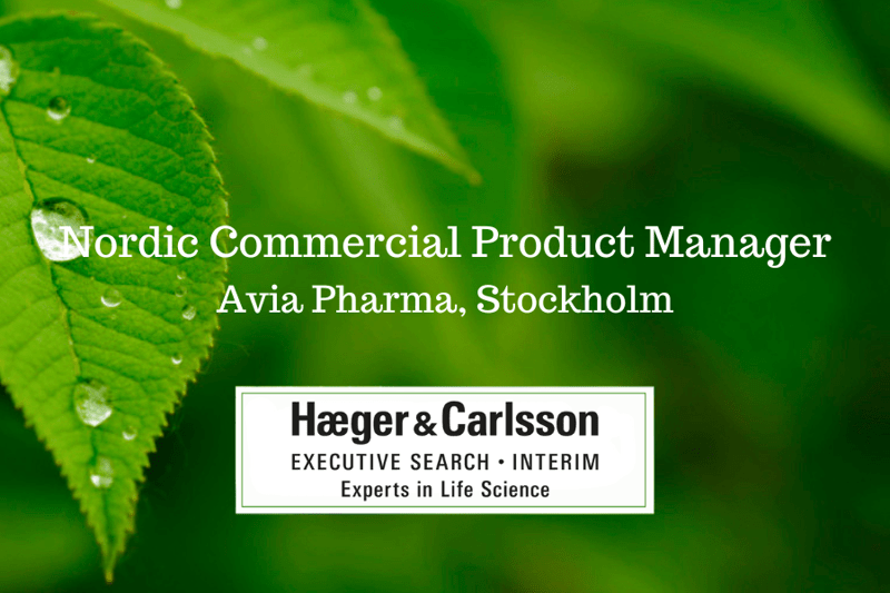 Nordic Commercial Product Manager - Avia Pharma image