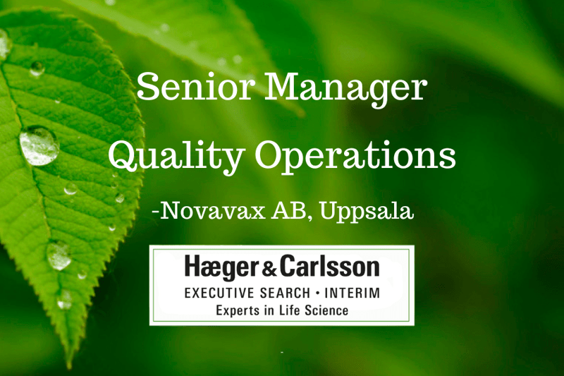 Senior Manager Quality Operations - Novavax AB, Uppsala image