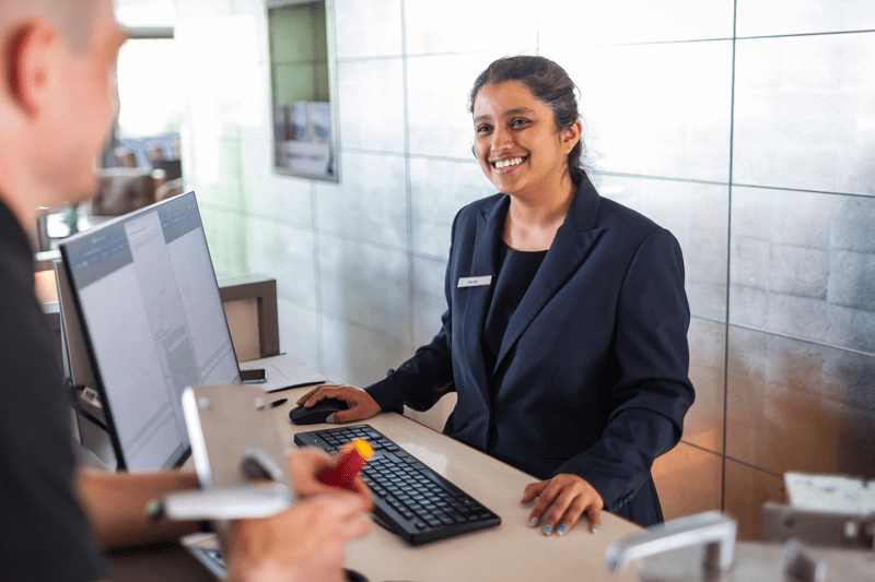 Receptionist image