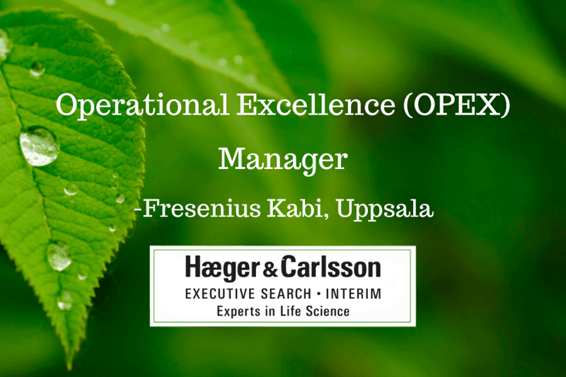 Operational Excellence (OPEX) Manager - Fresenius Kabi, Uppsala image