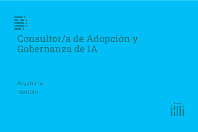 Consultor/a de Adopción y Gobernanza de IA image
