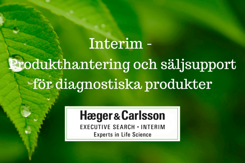 Interim - Produkthantering och säljsupport för diagnostiska produkter image