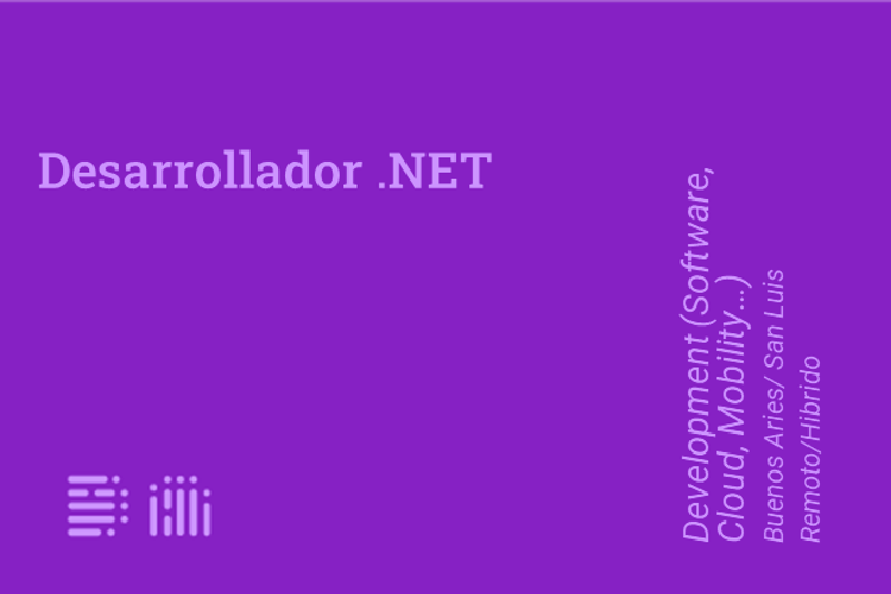 Desarrollador .NET image