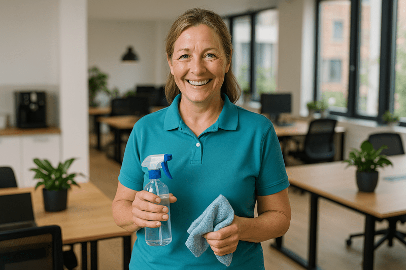 Rengøringshjælp søges til kontor i Herlev – 2-3 timer ugentligt image