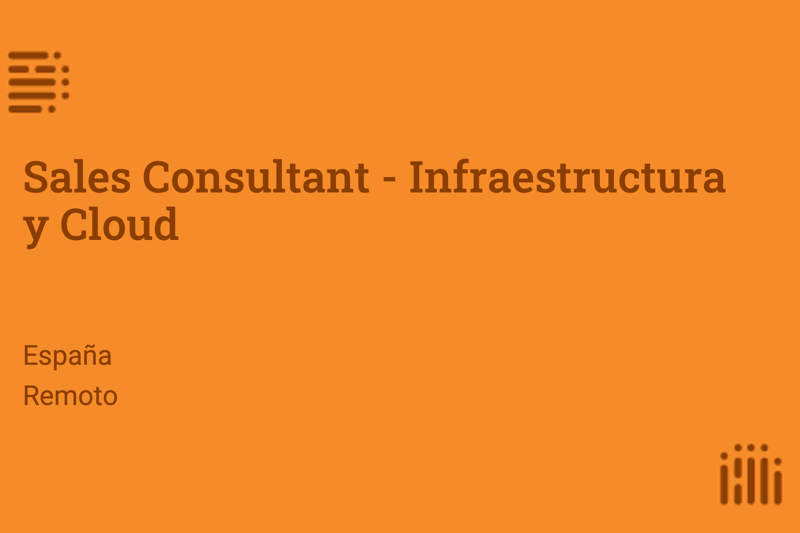 Sales Consultant - Infraestructura y Cloud image