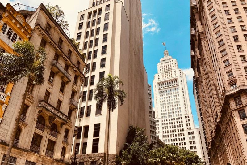 low angle photo of white building