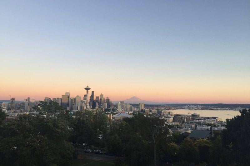cityscape during golden hour