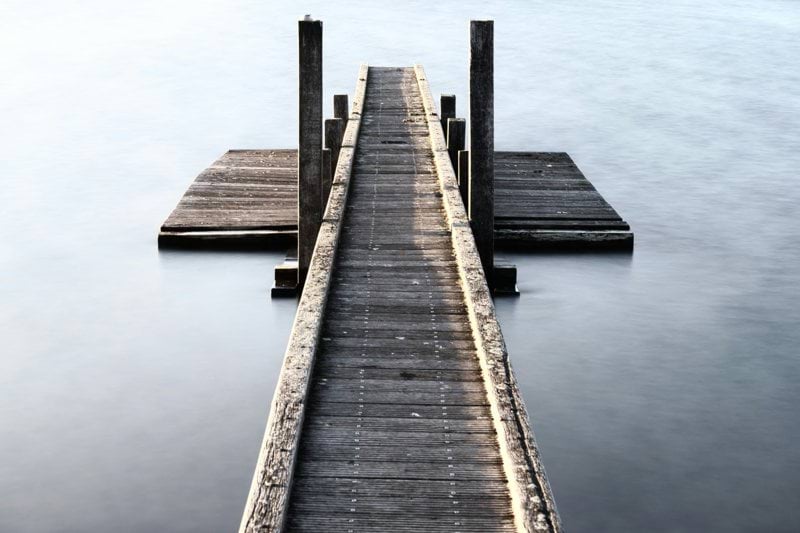 close photo of wooden dock