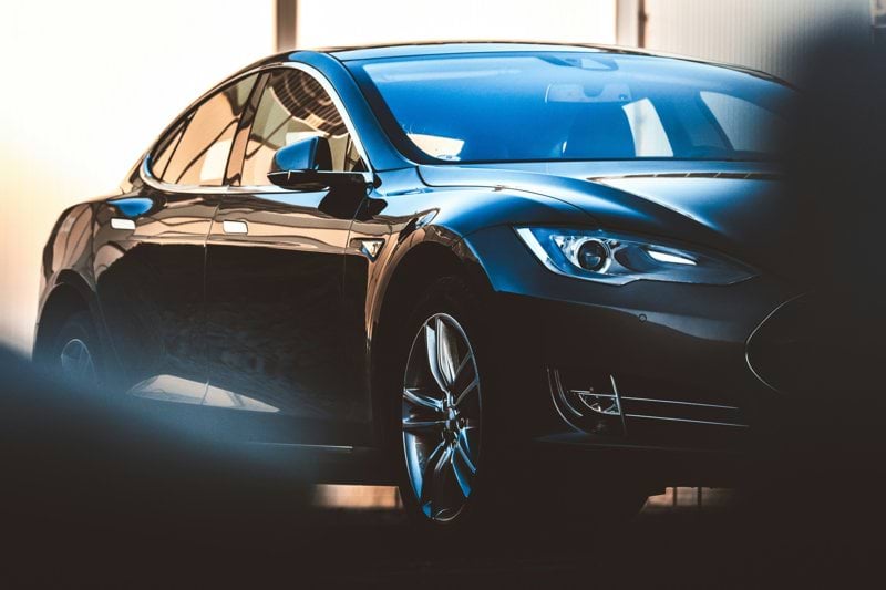 closeup photography black sedan