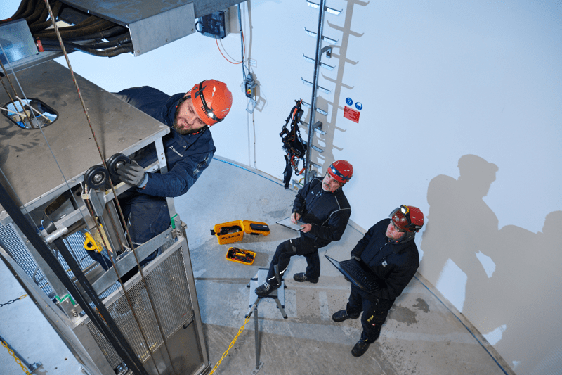 Mitarbeiter in der WEA