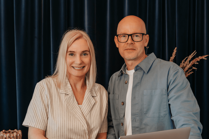 Sofia Lindqvist Lacinai och Henke Ivansson, banken kommunikationsteam