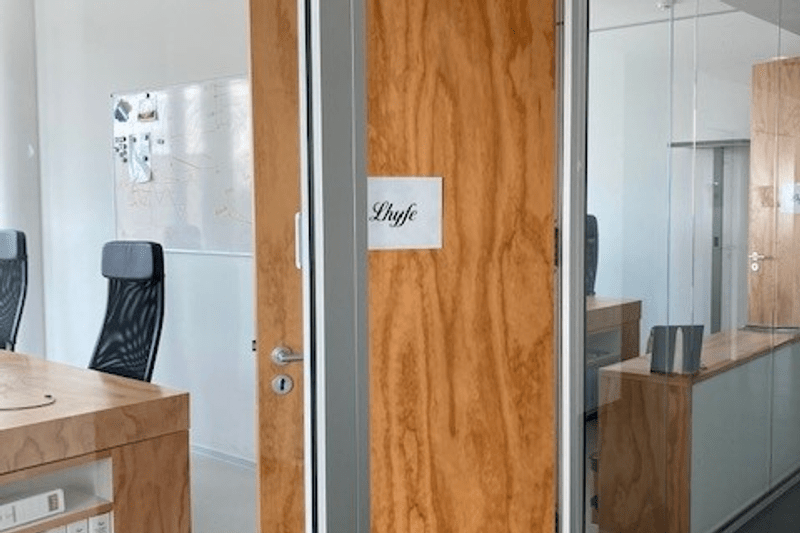Lhyfe's Cologne office: Inspiring workspace with Rhine River views.