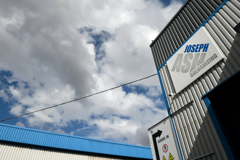 outside joseph ash galvanizing plant sky scenery