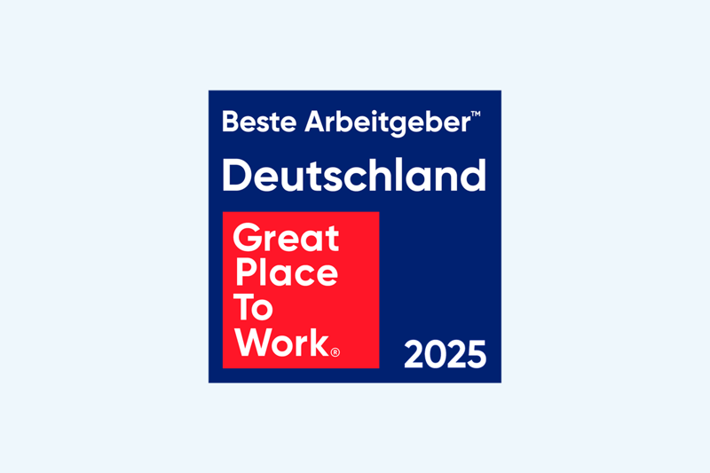 Siegel für beste Arbeitgeber in Deutschland von Great Place to Work für prismat