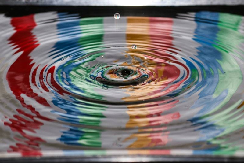 time lapse photography of water drop