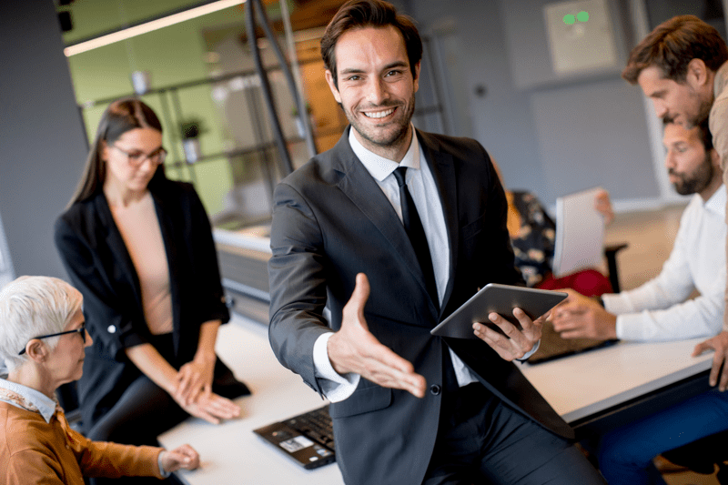 Young businessman Sales Jobs Libya Shaking hands