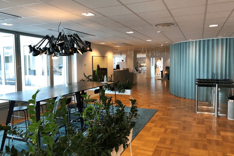 Interiör hos Anticimex huvudkontor