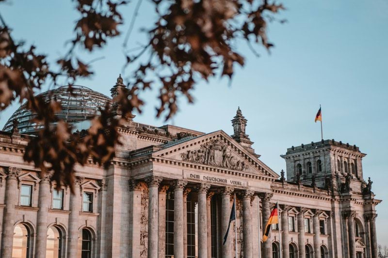 Reichstag building, Germany during daytime