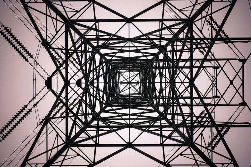 black electrical tower