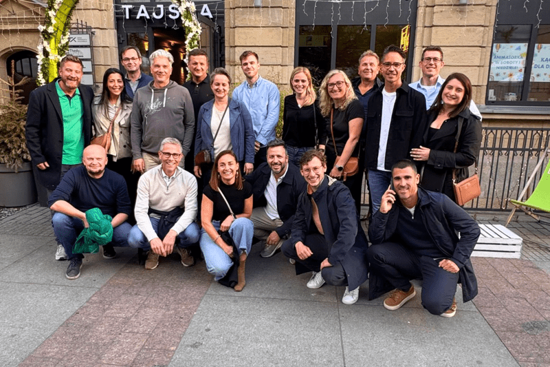 SAP team outside office