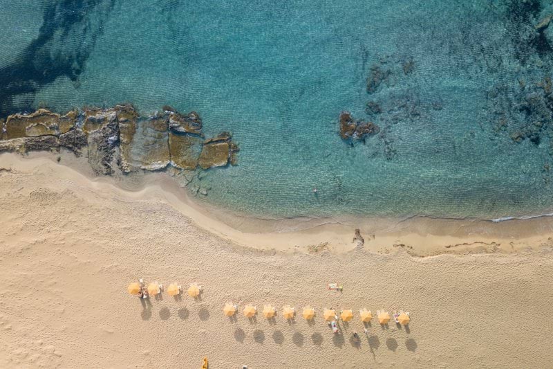 seashore aerial view