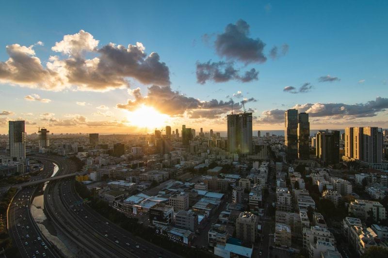 high angle photo of cityscape