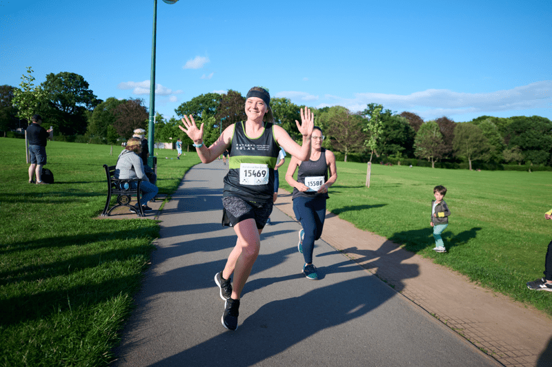 Anthony Nolan staff member running in a race at the British Transplant Games