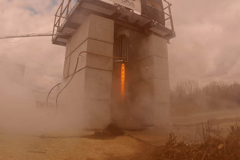 hybrid rocket engine test 2024