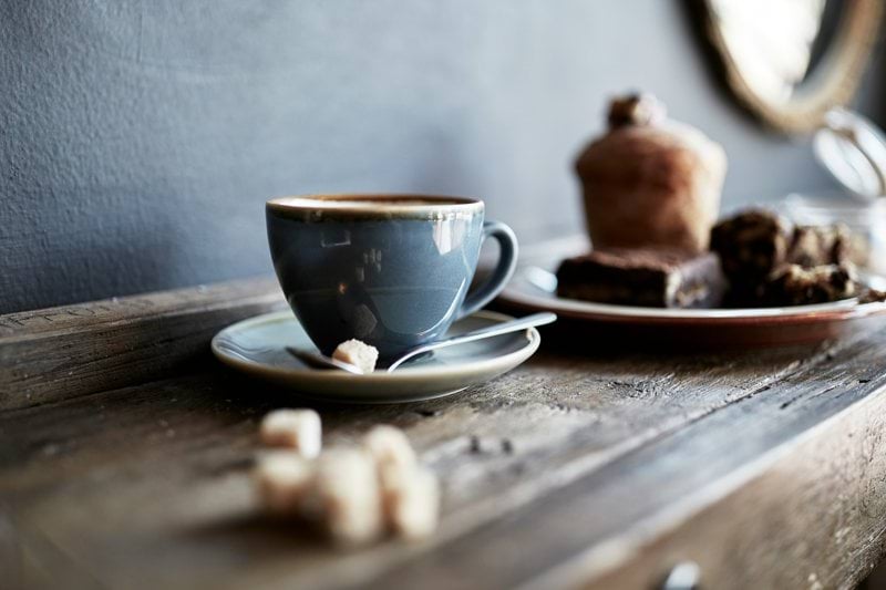 a cup of tea on a table