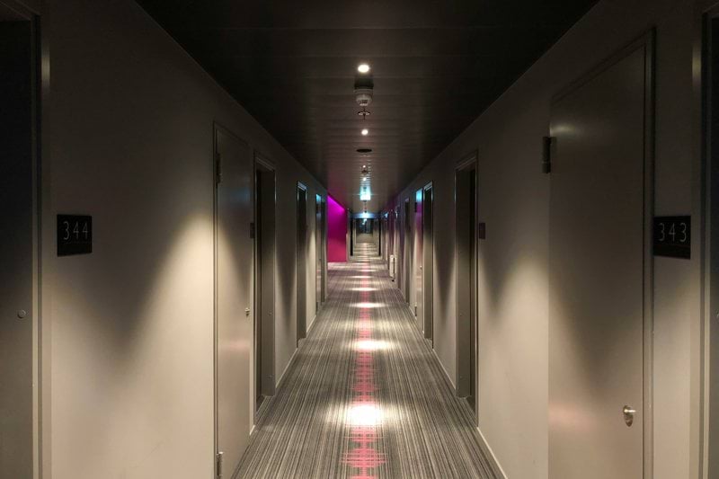 empty building pathway