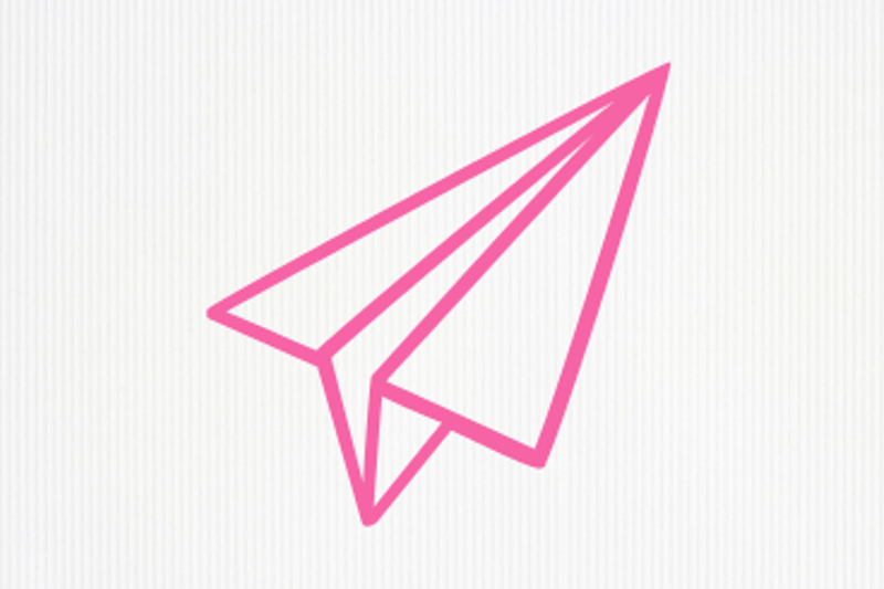 Paper Airplane icon, referencing The Works 'Crafty' value
