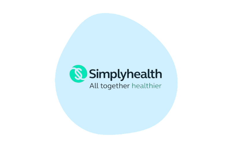 Blue circle with the Simplyhealth logo