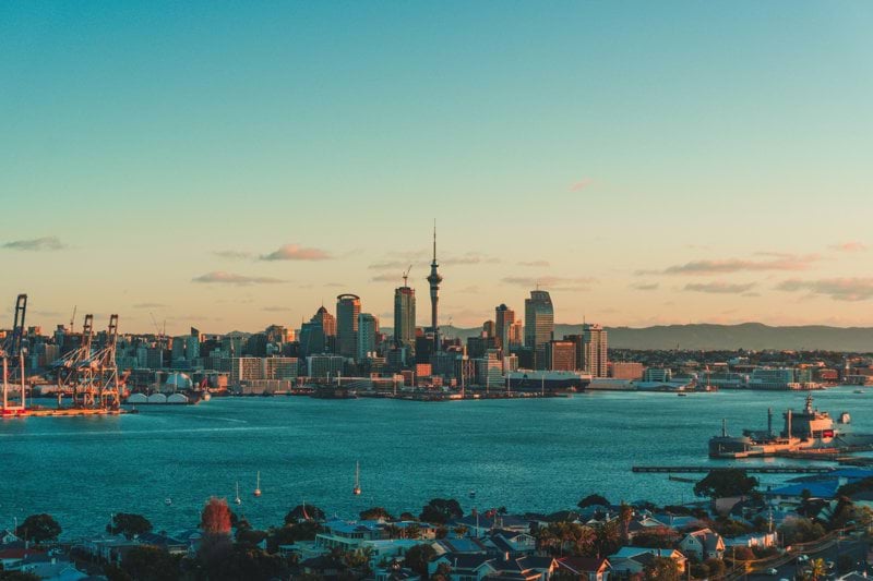 a view of a city and a body of water