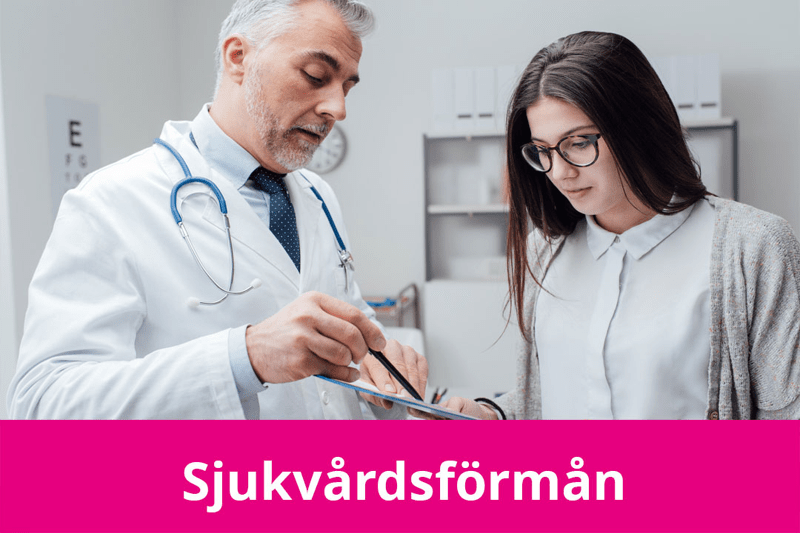 bild på en läkare och en patient