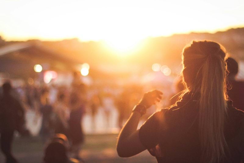 silhouette photo of woman