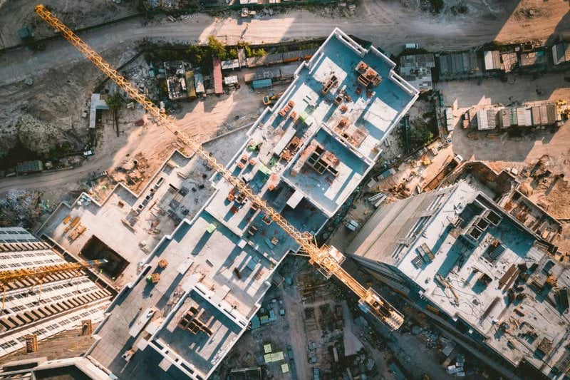 aerial view photography of vehicles and buildings during daytime
